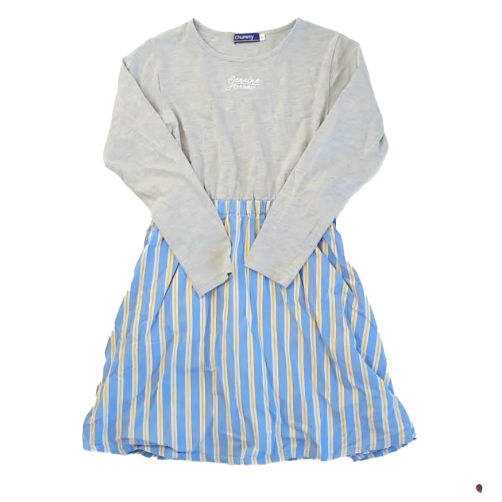 Chummy Girls Gray | Blue Stripe Dress size: 8 Years